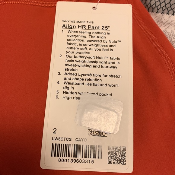 Lululemon Align™ High-Rise Pant 25" - Picture 3 of 3